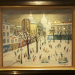 Place du Tertre sous la neige van Willy James