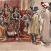 Toeschouwers bij een tableau vivant
