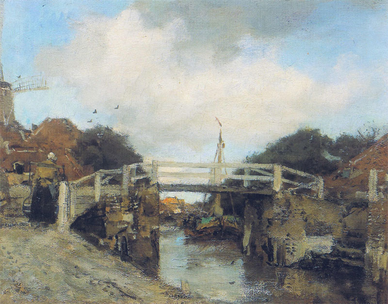 Het bruggetje bij Loosduinen