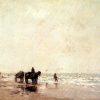 Vissers aan het strand