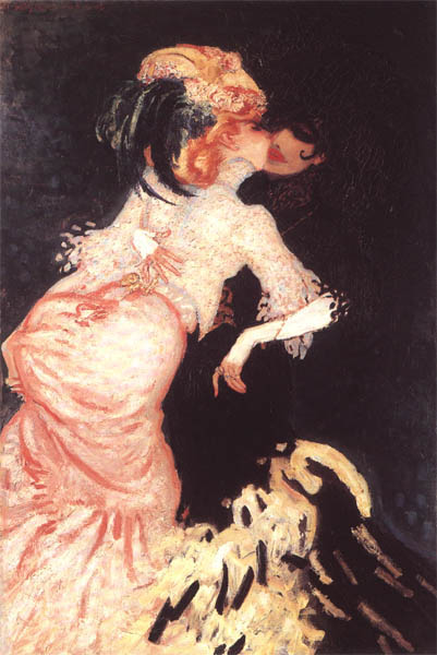 Femmes qui s'embrassent, Parijs 1906