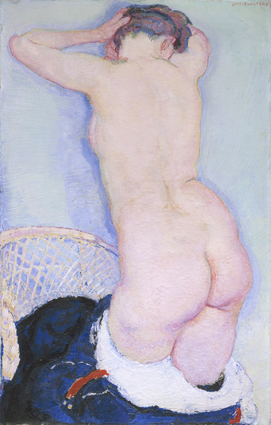 Staand naakt op de rug gezien, ca 1910