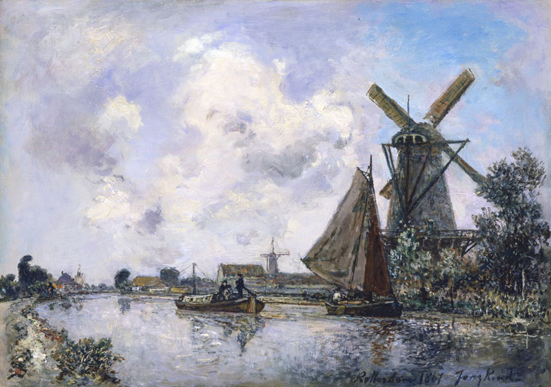 Canal près de Rotterdam