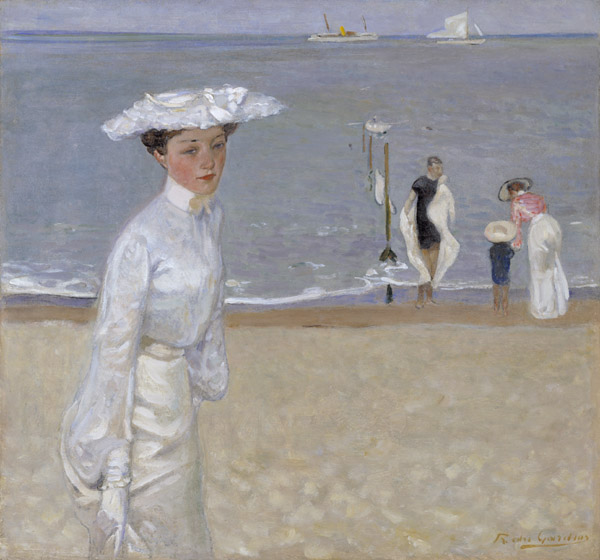 Élégante sur la plage
