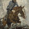Pahud de Mortanges op zijn paard "Mädel wie Du", 1937
