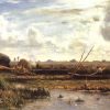 Rietsnijders in de polder