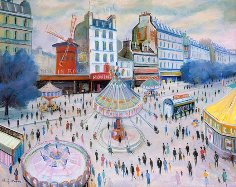 Le Moulin Rouge et la fête foraine