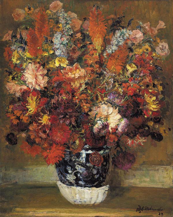 Bloemstilleven wittepot