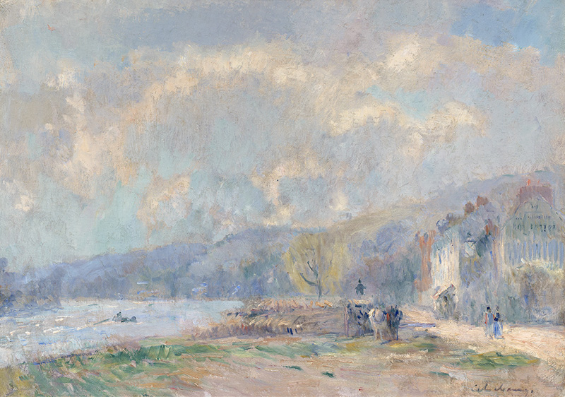 La Seine à Croisset, près de Rouen, en été