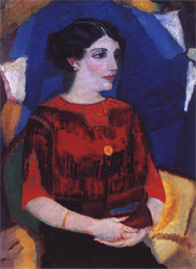 Dame met collier, 1915
