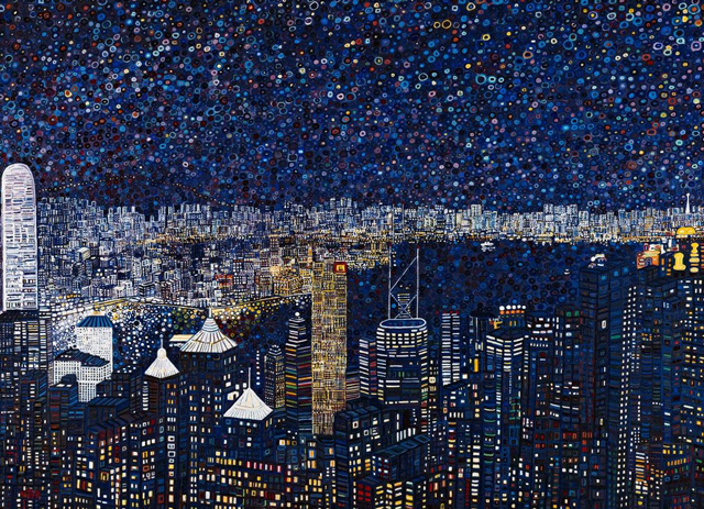 Hong Kong by night