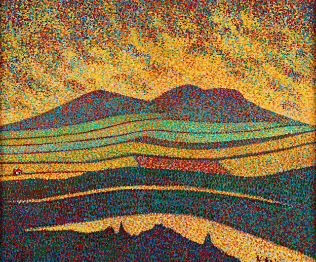 View of the Eildon Hills, Scottish Borders