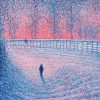 Snowscene with two boys, Scottish Borders