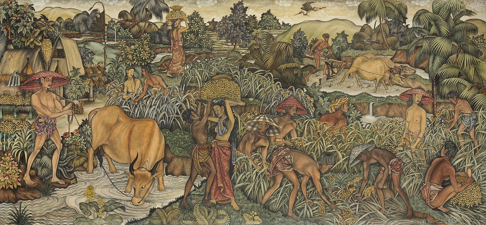 Werk op de sawah