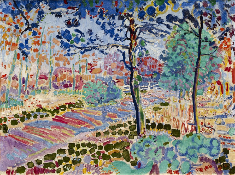 Weg door het bos, 1910