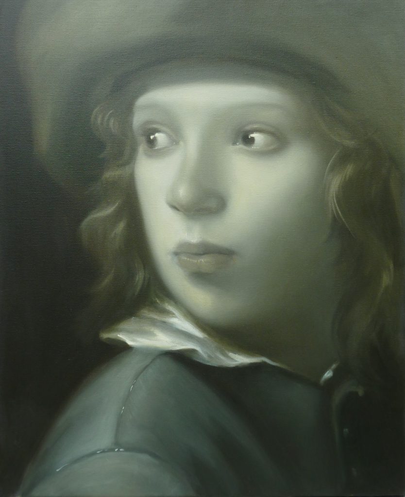 Deel van Dubbelportret naar 'Jongen met hoed' van Michael Sweerts