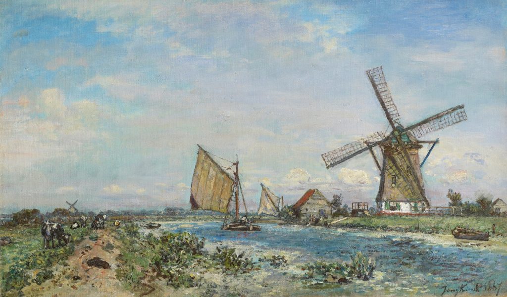 Canal près de Rotterdam, printemps