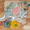 Nature morte au melon et poivrons, 1934