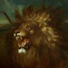Wounded lion