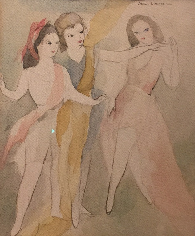 Drie gracieuze danseressen