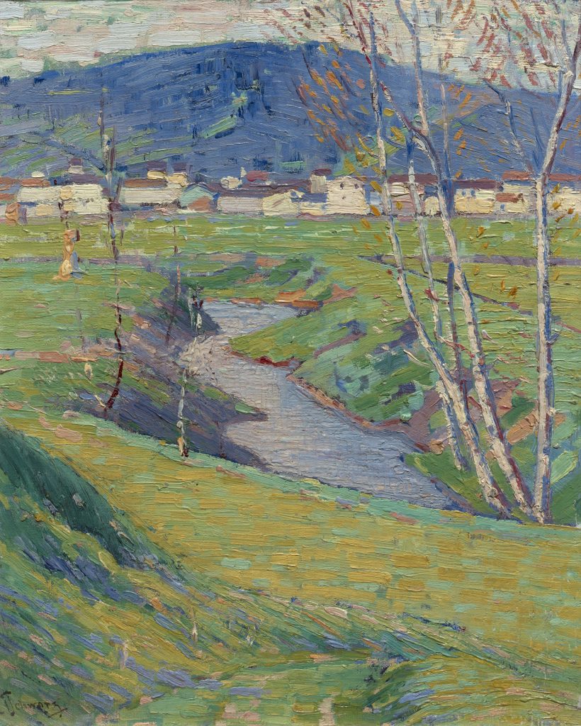 Landschap met beekje