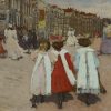 Drie schoolmeisjes, ca. 1885