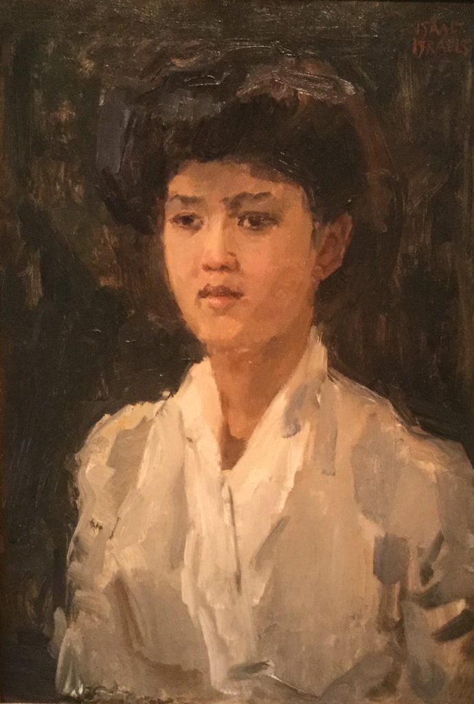 Portret van een jonge Indische vrouw