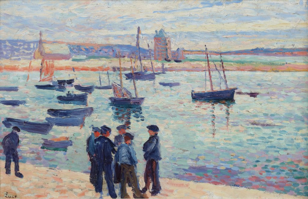 Camaret, marins et barcques dans le port