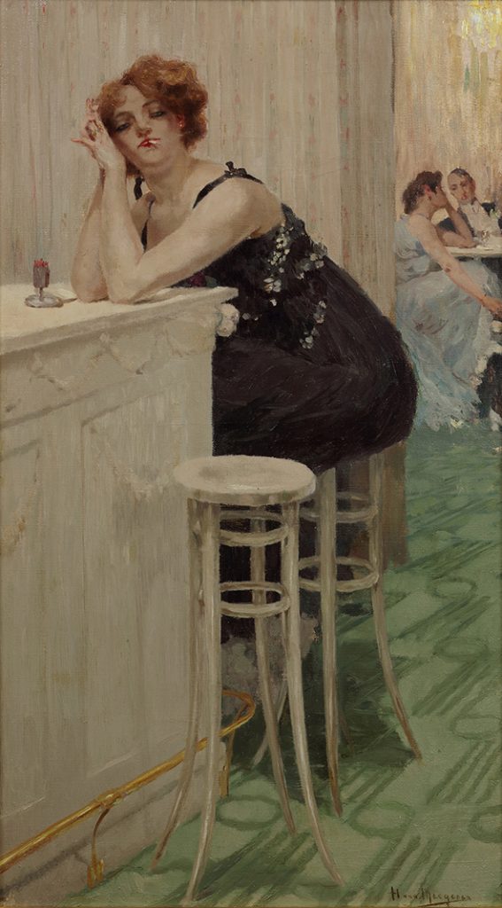 Aan de bar
