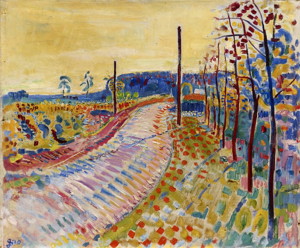 Landweg bij Laren, 1910