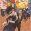 Feestavond Amsterdamse rolschaatsbaan, ca. 1910