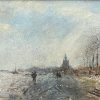 Zicht op winters Overschie 1868
