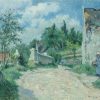 Dorpsweg in Auvers sur Oise