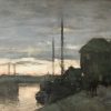 Avondstemming, gezicht op Haarlem