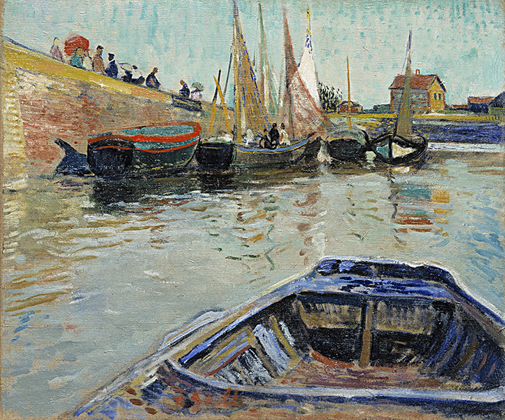 Boten in een haven