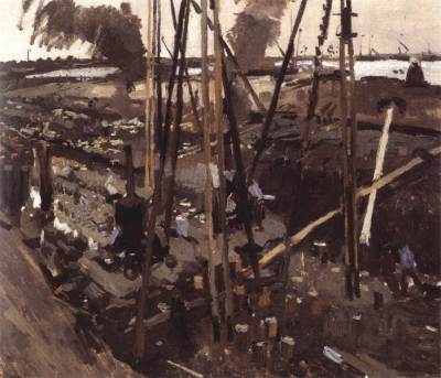 George Hendrik Breitner - Heiwerken in Amsterdam - VERKOCHT