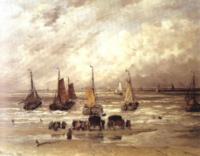 Terugkeer van de vissersvloot - H.W. Mesdag - VERKOCHT