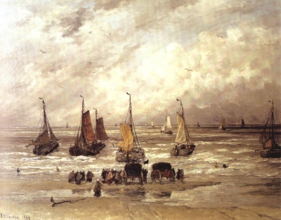 Terugkeer van de vissersvloot - H.W. Mesdag - VERKOCHT