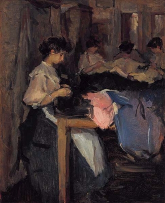 Israels, Isaac - Naaiatelier bij modehuis Paquin, Parijs - VERKOCHT