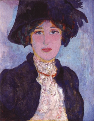 Sluijters, Jan - Portret van Greet, 1909