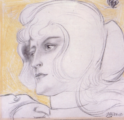 Toorop, Jan - Portret van Marguérite Helfrich