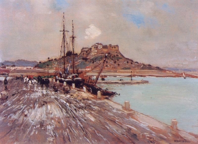 Raffaelli, Jean Francois - Port d'Antibes - VERKOCHT