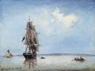 Jongkind, Johan Barthold - Entrée du Port d’Honfleur ( marée montante) - VERKOCHT