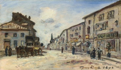 Jongkind, Johan Barthold - Le diligence de Côte St André - VERKOCHT