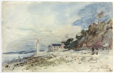 Jongkind, Johan Barthold - Phare à Honfleur - VERKOCHT