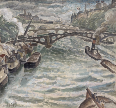 Leo Gestel - Gezicht op de Seine