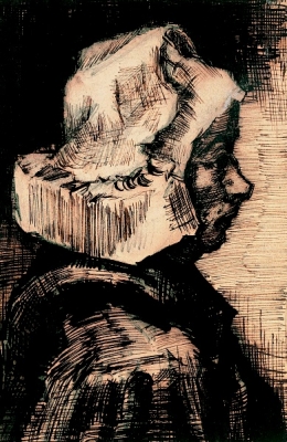 Vincent van Gogh - Portret van een boerenvrouw, en profil - VERKOCHT