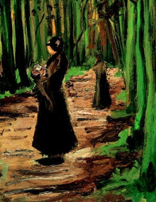 Vincent van Gogh - Twee vrouwen in het Haagse bos
