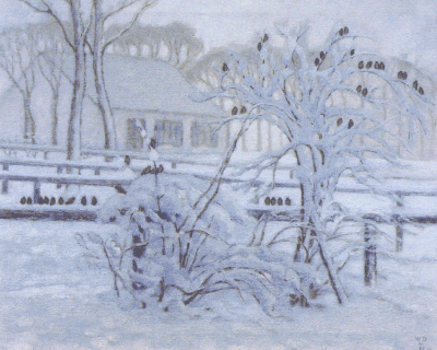 William Degouve De Nuncques - Vogels in de Winter