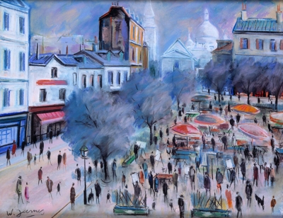 James, Willy - Place du Tertre en été